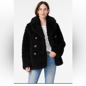 J. Crew Black Teddy Jacket